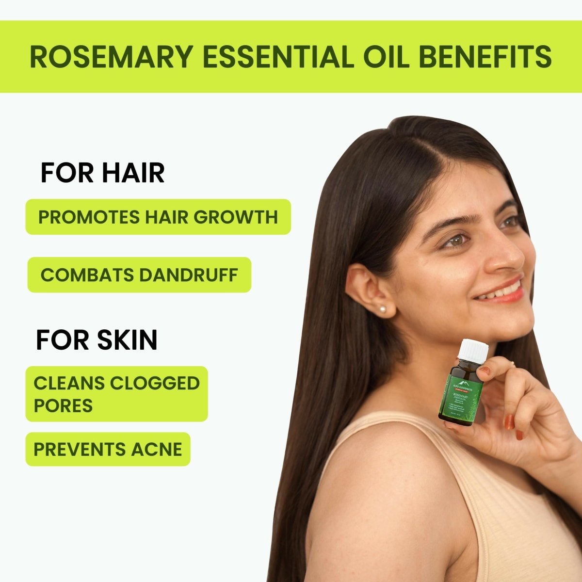 Alps Goodness Rosemary Haircare Power Duo with Rosemary Water & Rosemary Essential Oil - Distacart