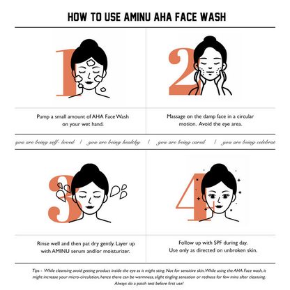 Aminu A-HA Face Wash for Brightening & Oil Control - Distacart