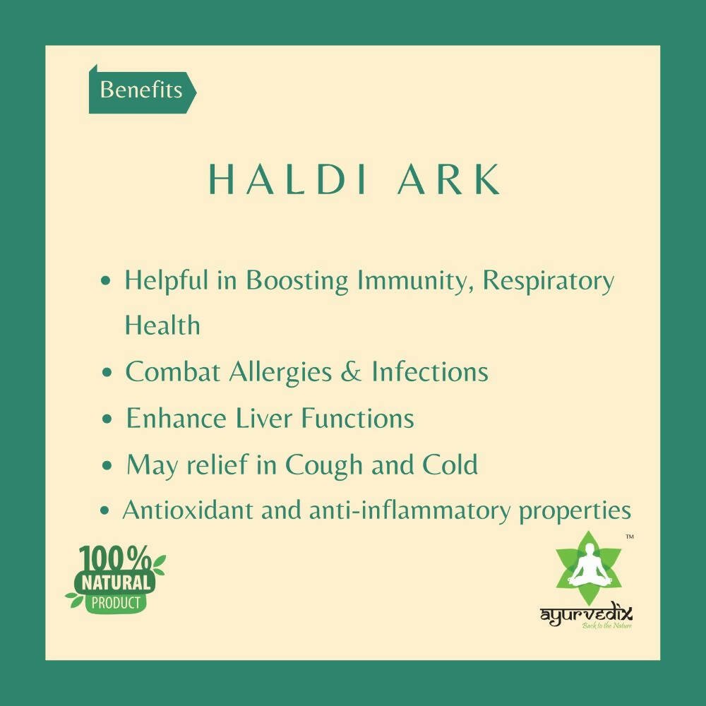Ayurvedix Haldi Ark ( Turmeric ) - Distacart