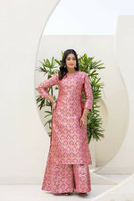 Thumbnail for Teeya Creation Pink Viscose Jacquard Party Wear Designer Suit - Distacart