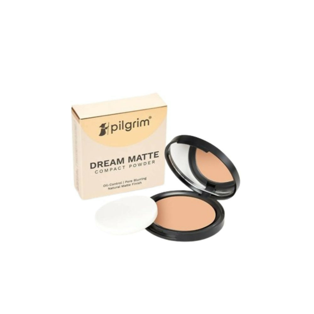 Pilgrim Dream Matte Compact Powder For Medium Skin Tone Warm Sand - Distacart