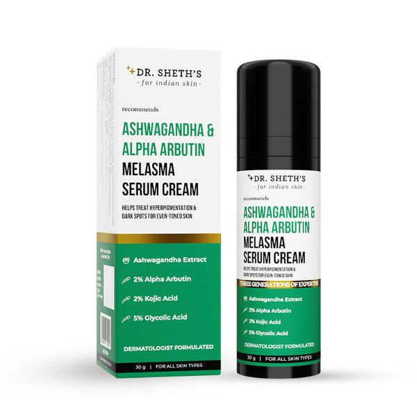 Dr. Sheth's Ashwagandha & Alpha Arbutin Melasma Serum - Distacart