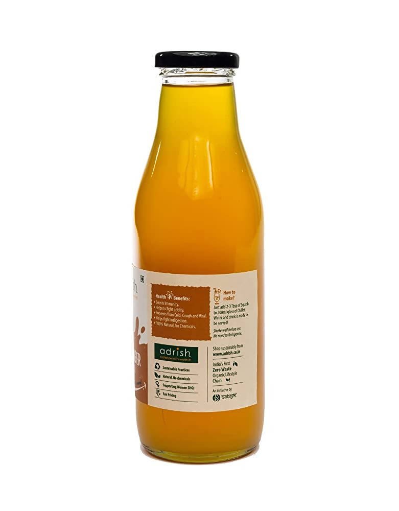 Adrish Natural Lemon Ginger Squash - Distacart