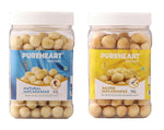 Thumbnail for Pureheart Nutreat Combo of Natural Macadamia and Salted Roasted Macadamia - Distacart