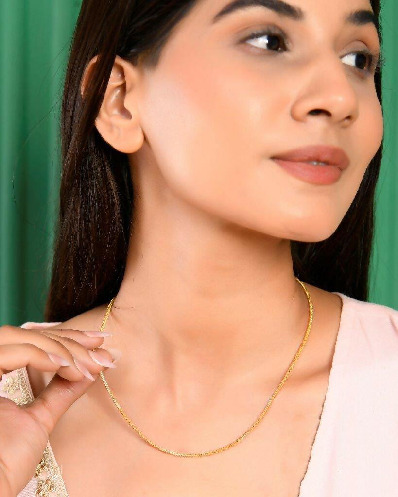 VOJ Gold Plated Snake Chain For Women - Distacart