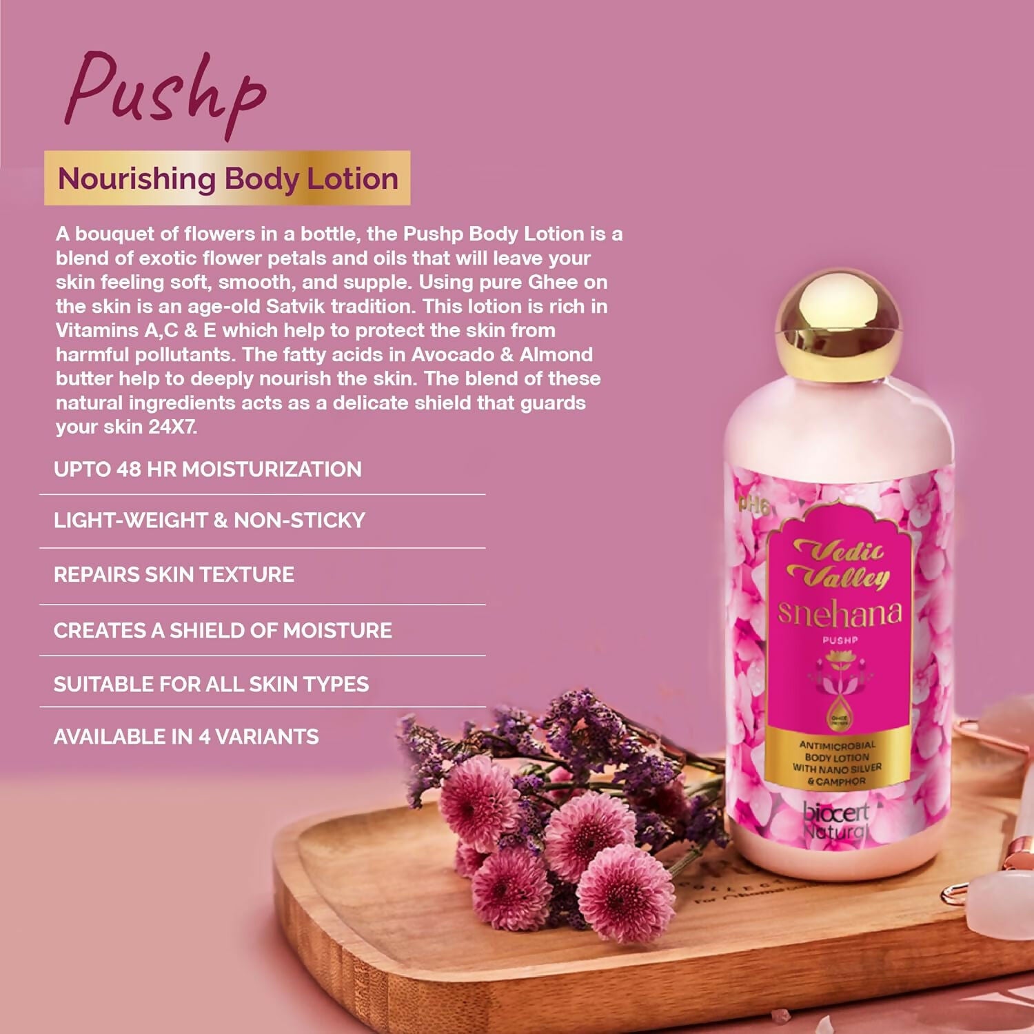 Vedic Valley Pushp Body Lotion for Women & Men - Distacart