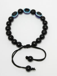 Thumbnail for NVR Set of 2 Black Evil Eye Bracelet for Men's & Women - Distacart