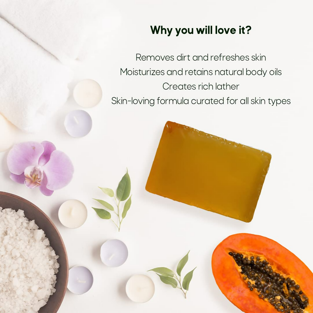 LA Organo Papaya Handmade Natural Bath Soap - Distacart
