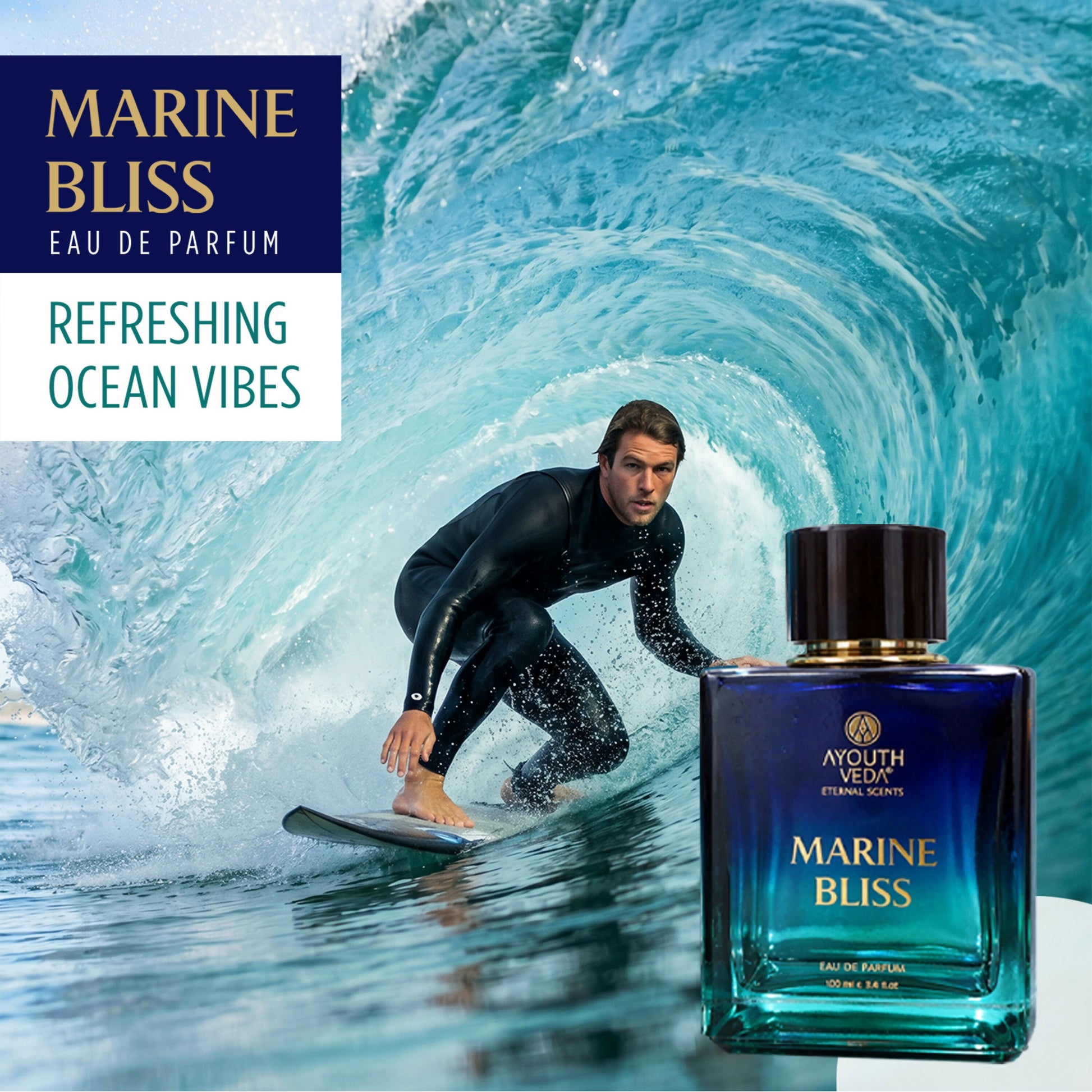 Ayouthveda Marine Bliss Eau De Parfum For Men - Dista