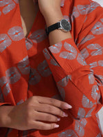 Thumbnail for trueBrowns Orange Cotton Print Co-ord Set