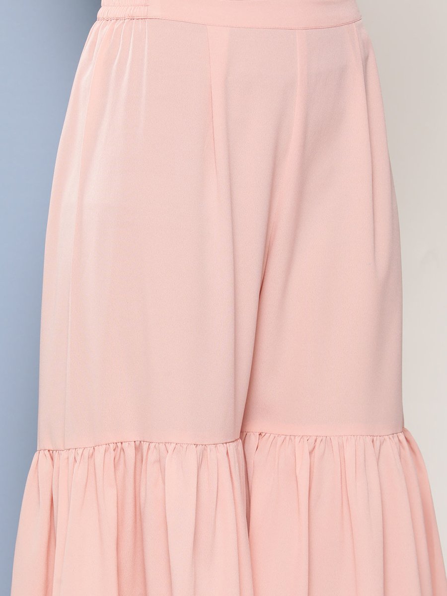 Ahalyaa Women Green Floral Printed Gotta Patti Kurta with Sharara & With Dupatta - Distacart