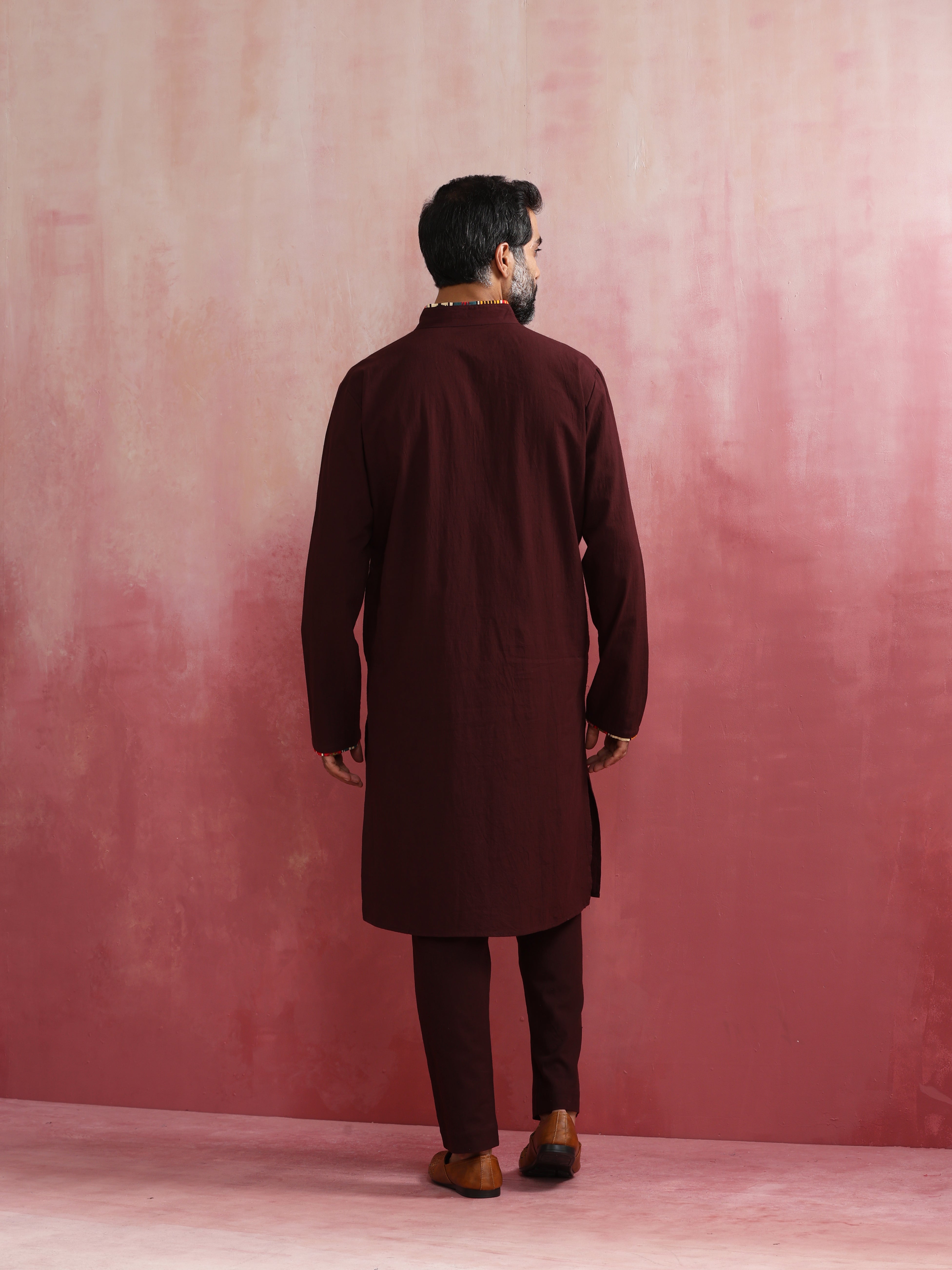 trueBrowns Men's Cola Mandarin Collar Kurta - Distacart