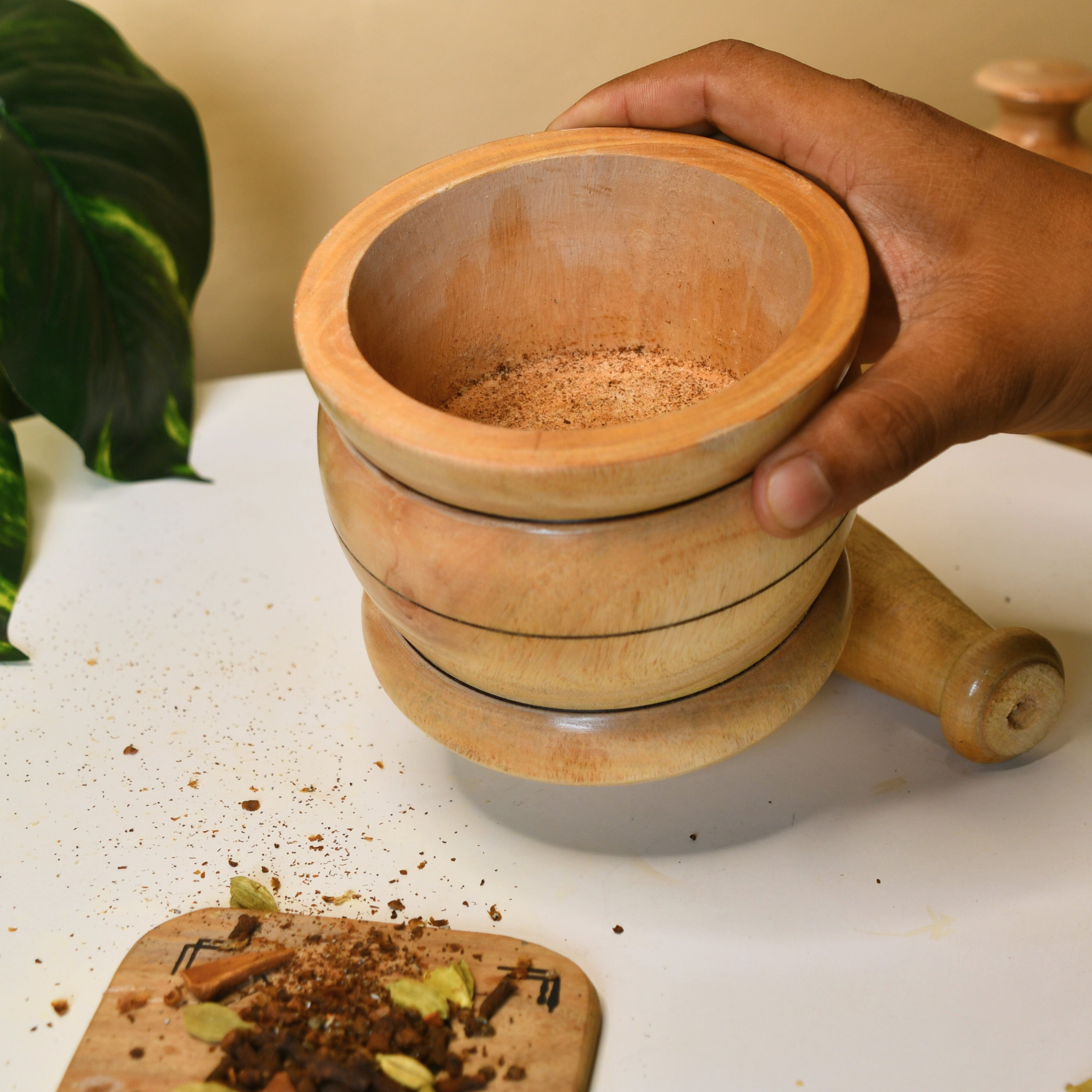 Sowpeace Premium Wooden Pestle for Precise Grinding