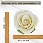 Thumbnail for sugar flowers for cake cupcake decoration white 120 gms