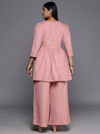 Ahalyaa Plus Size Ethnic Printed Wrap Tunic with Palazzos - Distacart