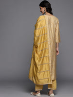 Thumbnail for Varanga Digital Printed Embroidered Kurta With Straight Pant And Embroidered Dupatta - Distacart