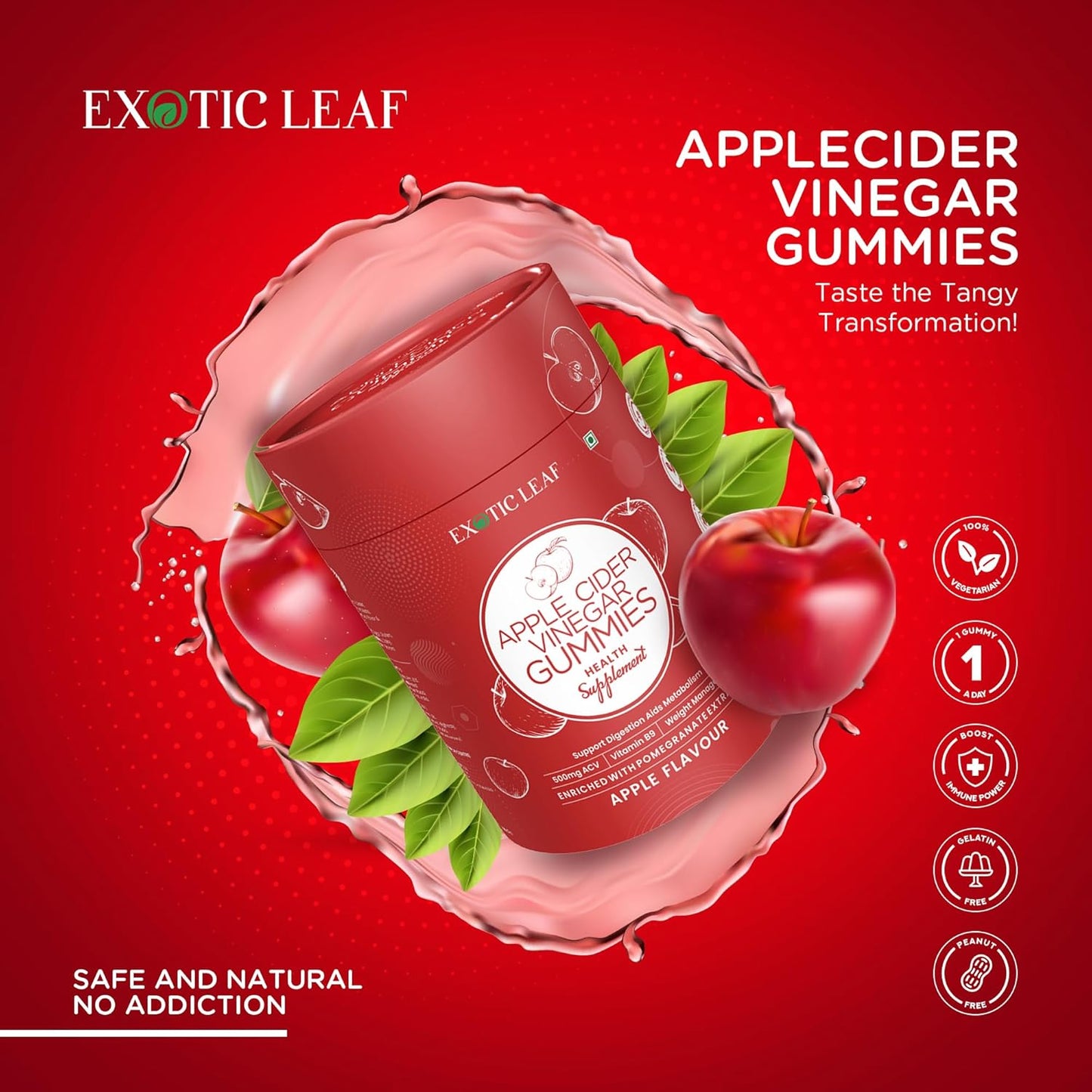 Exotic Leaf Apple Cider Gummies - Distacart