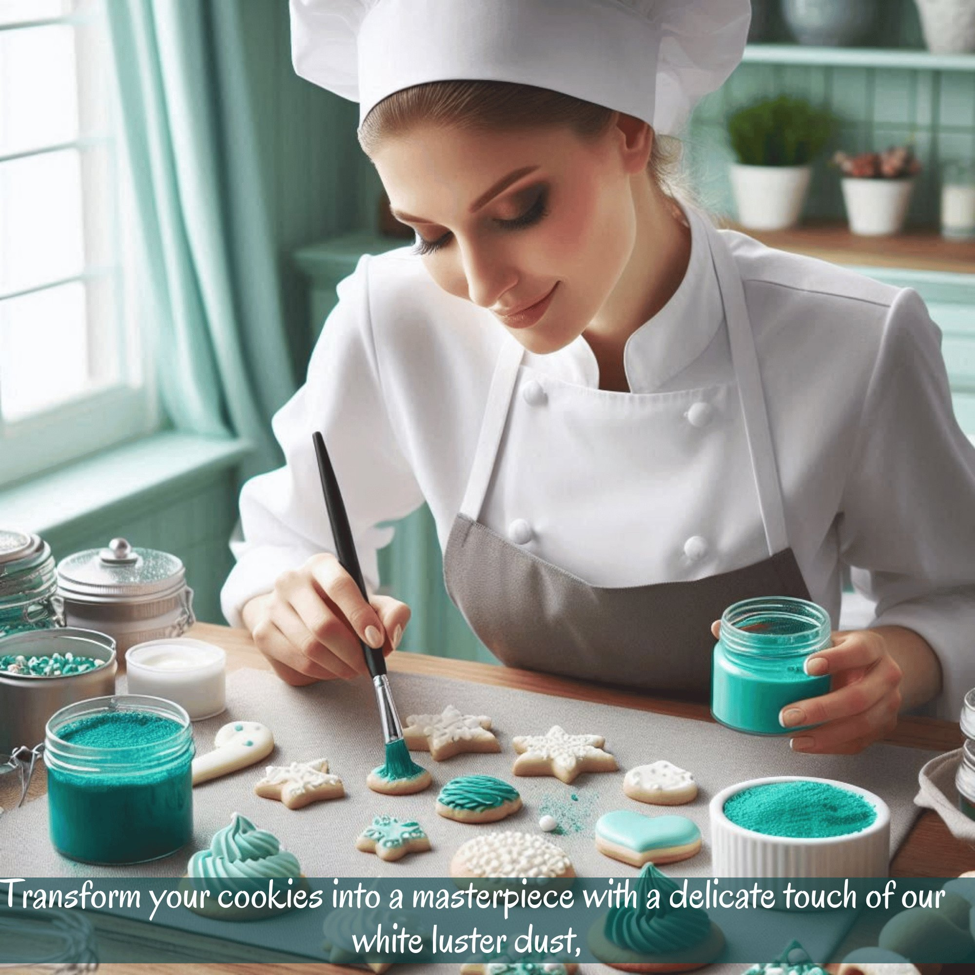 thistle green edible luster dust 5 gms