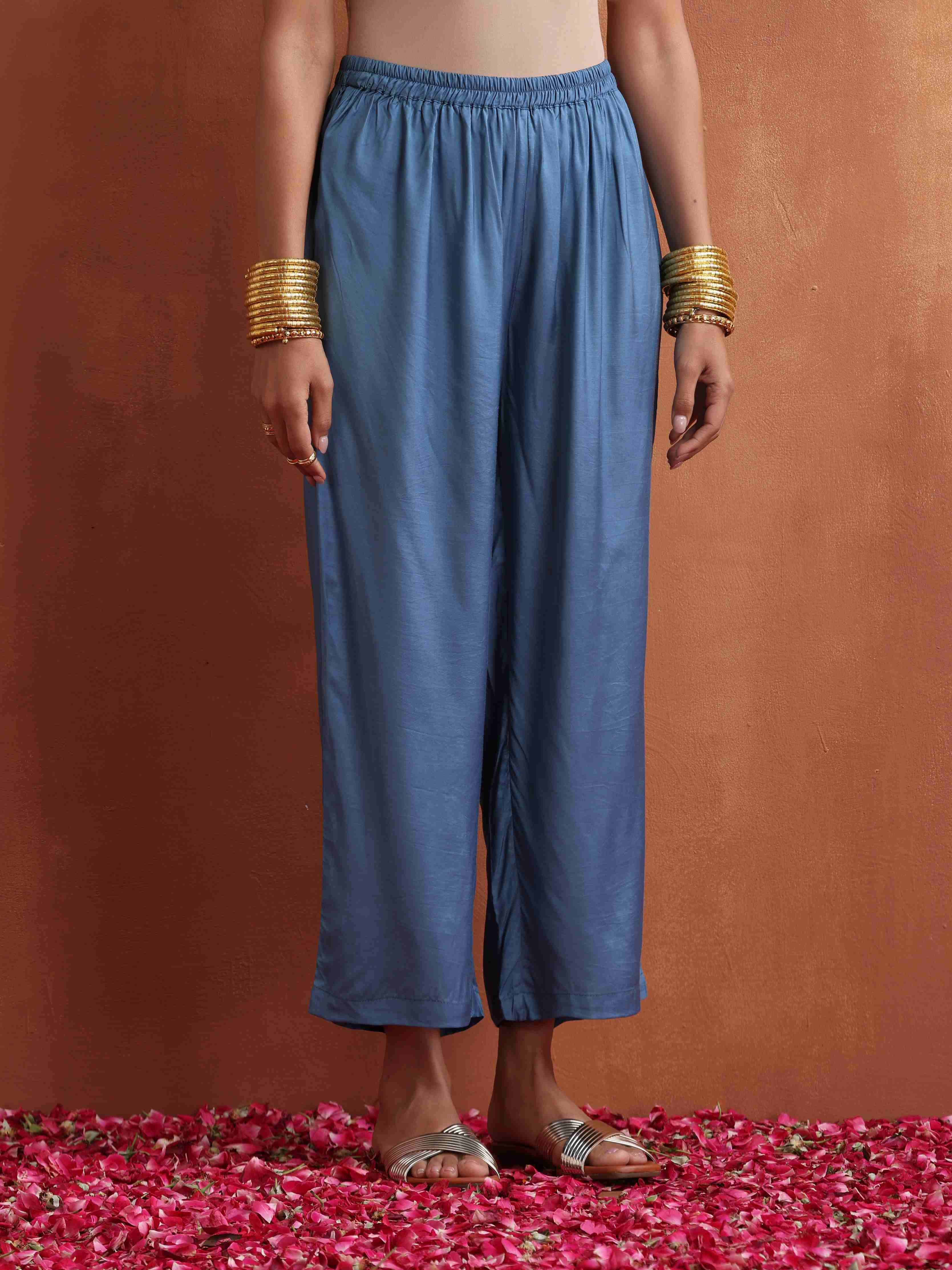 trueBrowns Orange Print A-line Kurta Set - Distacart