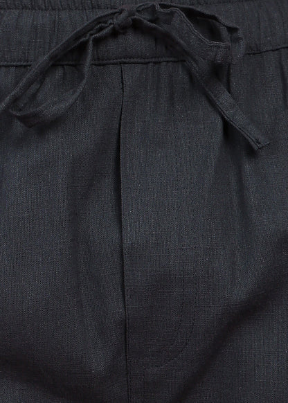 Fabmade Midnight Black Tailored Shorts - Distacart