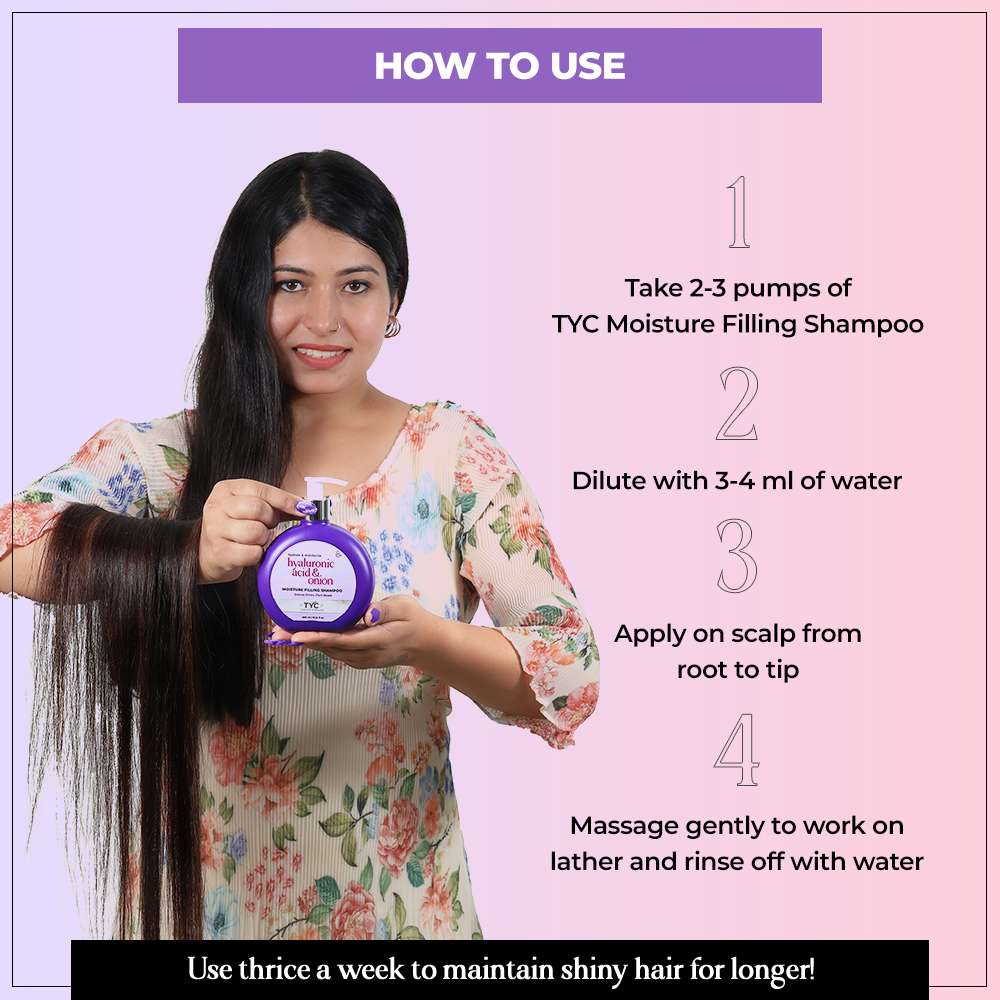 TYC Moisture Filling Shampoo - Hyaluronic Acid + Onion - Dista