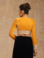 Thumbnail for trueBrowns Mustard Velvet Lace Blouse - Distacart