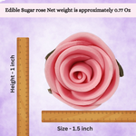 Thumbnail for confect sugar roses topper sugar roses for cake decorations cupcakes doughnut edible toppers ombre 4 pack of 12