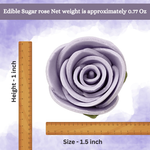Thumbnail for sugar roses for cake cupcake decoration lavender 120 gms