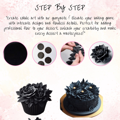 confect black gum paste br b 1 kg b
