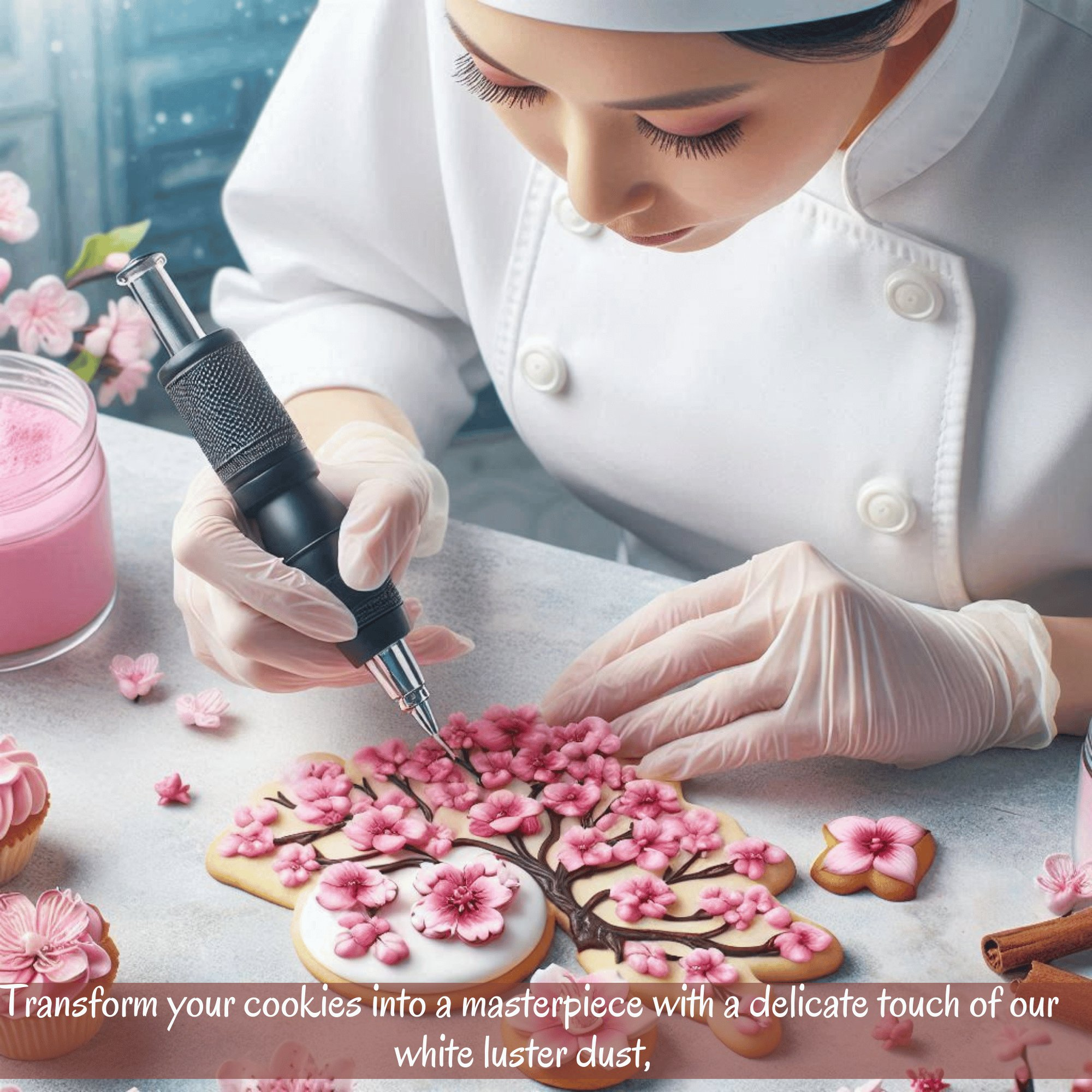 cherry blossom pink edible luster dust 5 gms