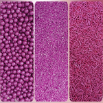 Thumbnail for confect sprinkles for cakes cupcakes decoration usp 2pink copy
