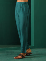 Thumbnail for trueBrowns Men's Teal Silk Co-ord Set - Distacart