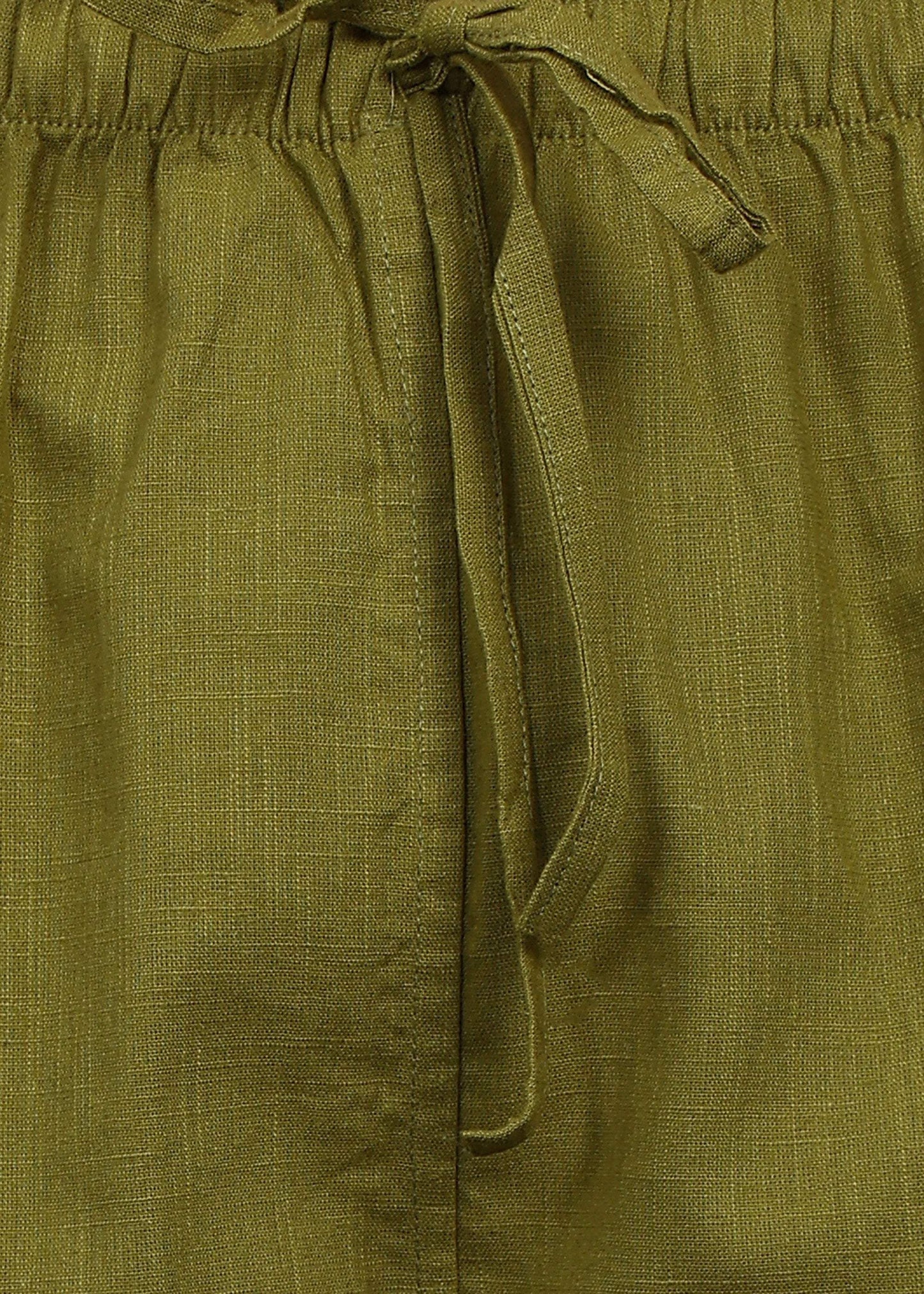 Fabmade Olive Linen Trousers - Distacart