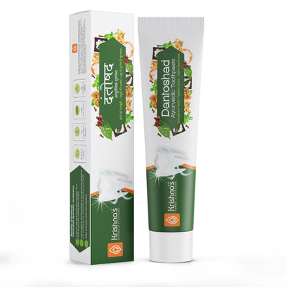 Krishna'S Herbal & Ayurveda Dantoshad Ayurvedic Toothpaste - Distacart