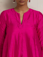 Thumbnail for trueBrowns Pink Silk Co-ord Set