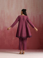 Thumbnail for trueBrowns Mauve Cotton Dobby Co-ord set