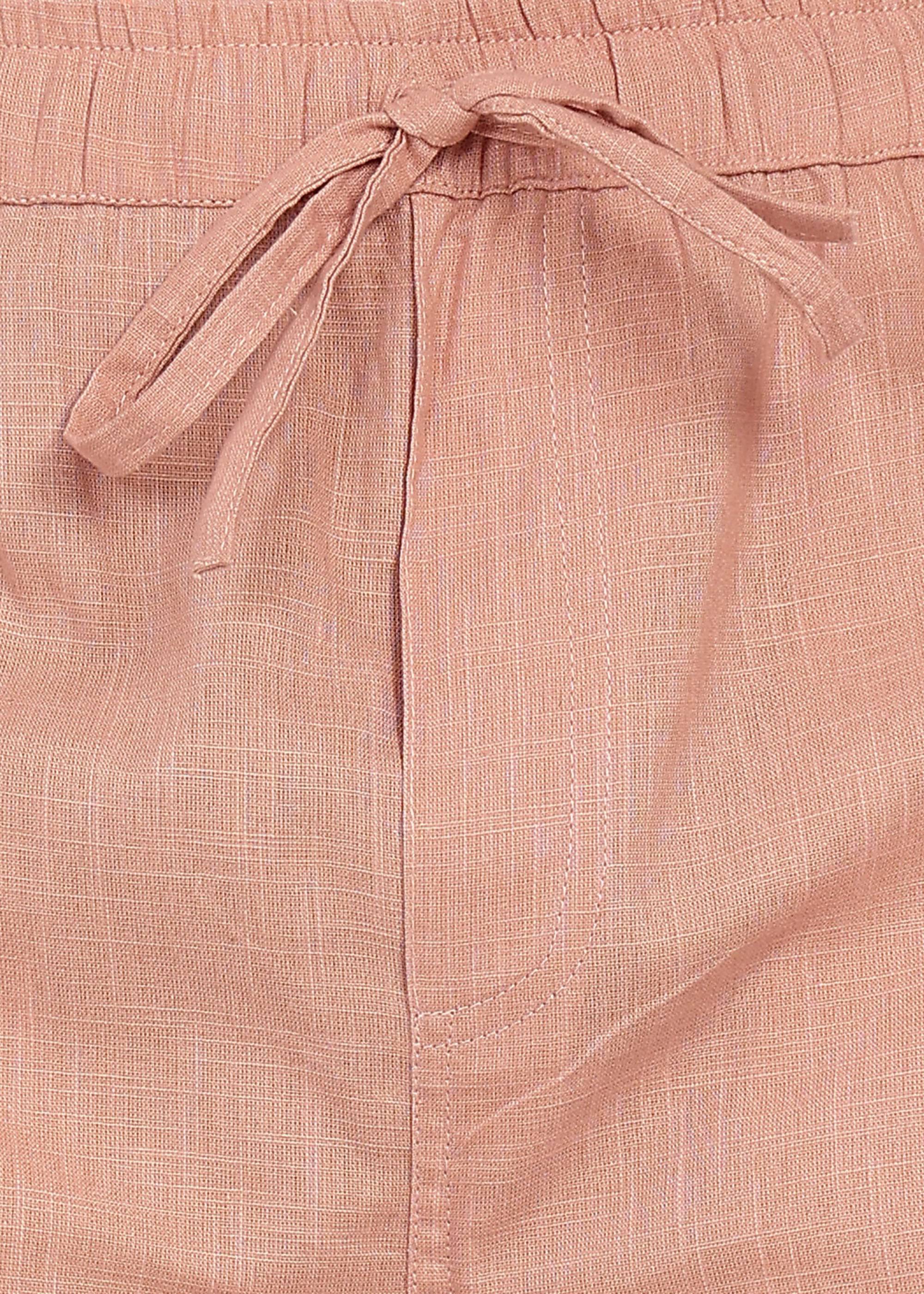 Fabmade Men’S Peach Linen Shorts - Distacart