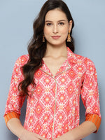 Thumbnail for Ahalyaa Women Ethnic Motifs Printed Regular Gotta Patti Kurta with Palazzos - Distacart