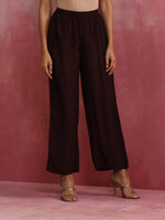 Thumbnail for trueBrowns Cola Viscose Silk Kurta Co-ord Set