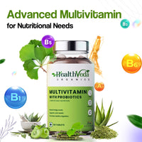 Thumbnail for Health Veda Organics Multivitamin Tablets with Probiotics for both Men & Women - Distacart