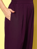 Thumbnail for Ahalyaa Women Printed Regular Gotta Patti Kurta with Trousers - Distacart
