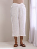 Thumbnail for trueBrowns White Slub Texture Short Angrakha Co-Ord Set - Distacart