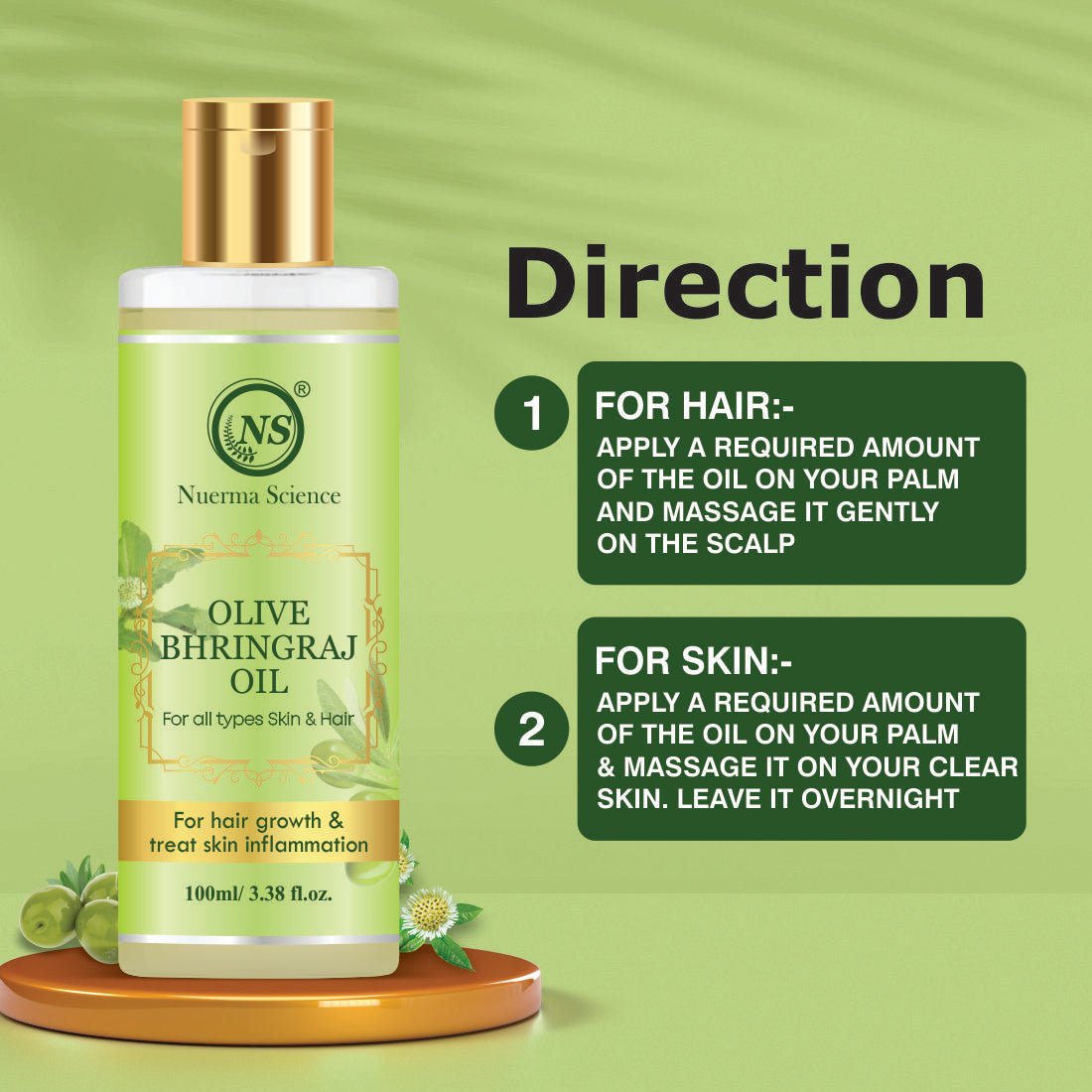 Nuerma Science Olive Bhringraj  Oil