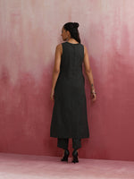 Thumbnail for trueBrowns Dark Olive Green Cotton Dobby Kurta Set - Distacart