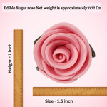 Thumbnail for sugar roses for cake cupcake decoration blush pink 120 gms