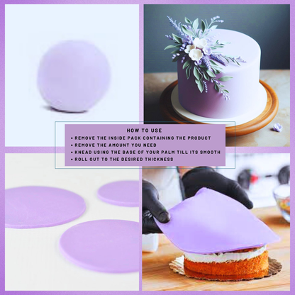 lavender sugarpaste 1 kg