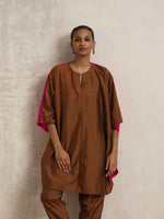 Thumbnail for trueBrowns Brown Silk Co-ord Set