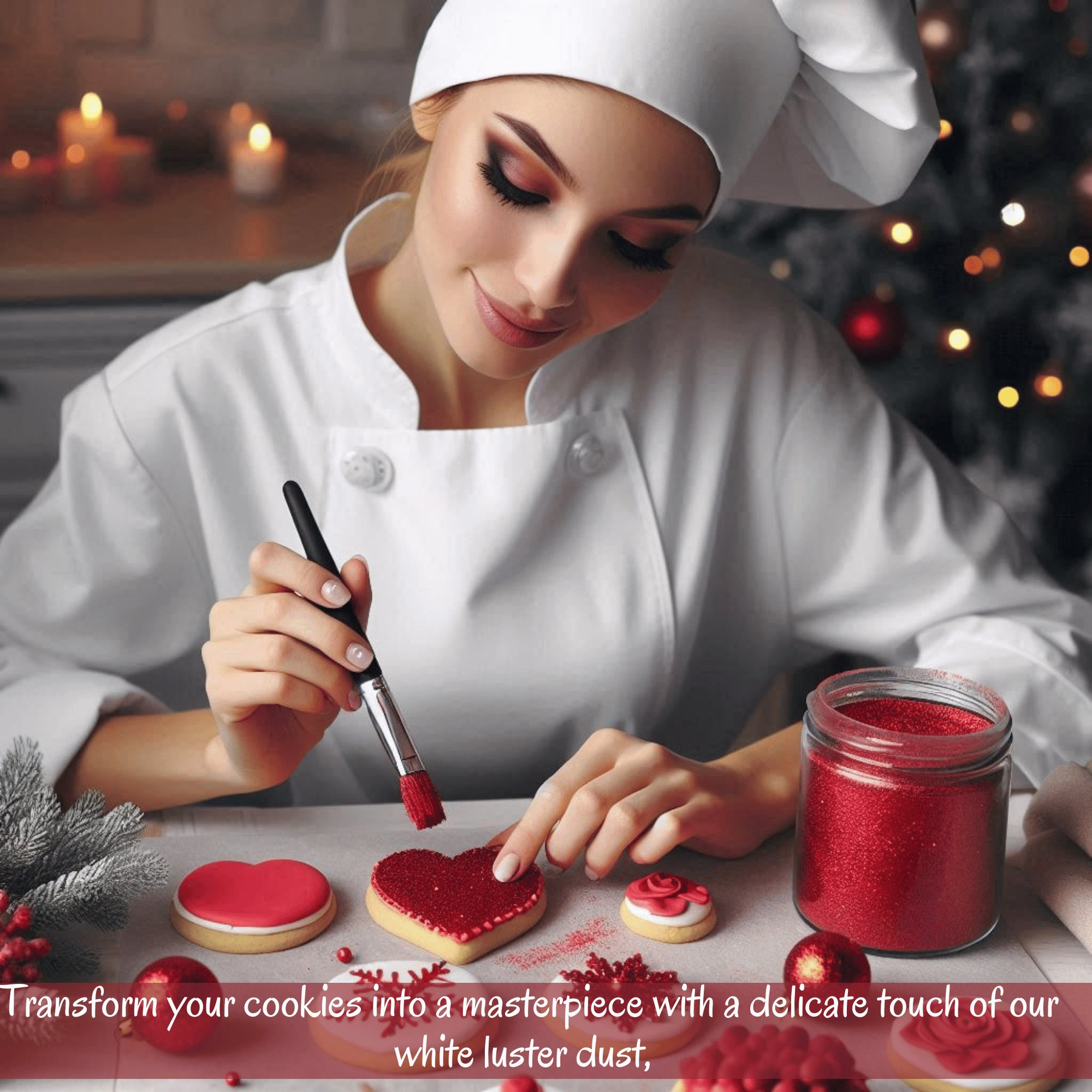 confect crystal wine red luster dust br b 5 gms b