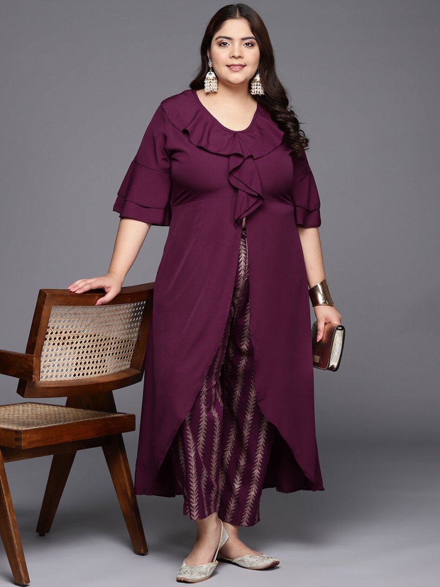 Ahalyaa Women Plus Size Tunic with Trousers - Distacart