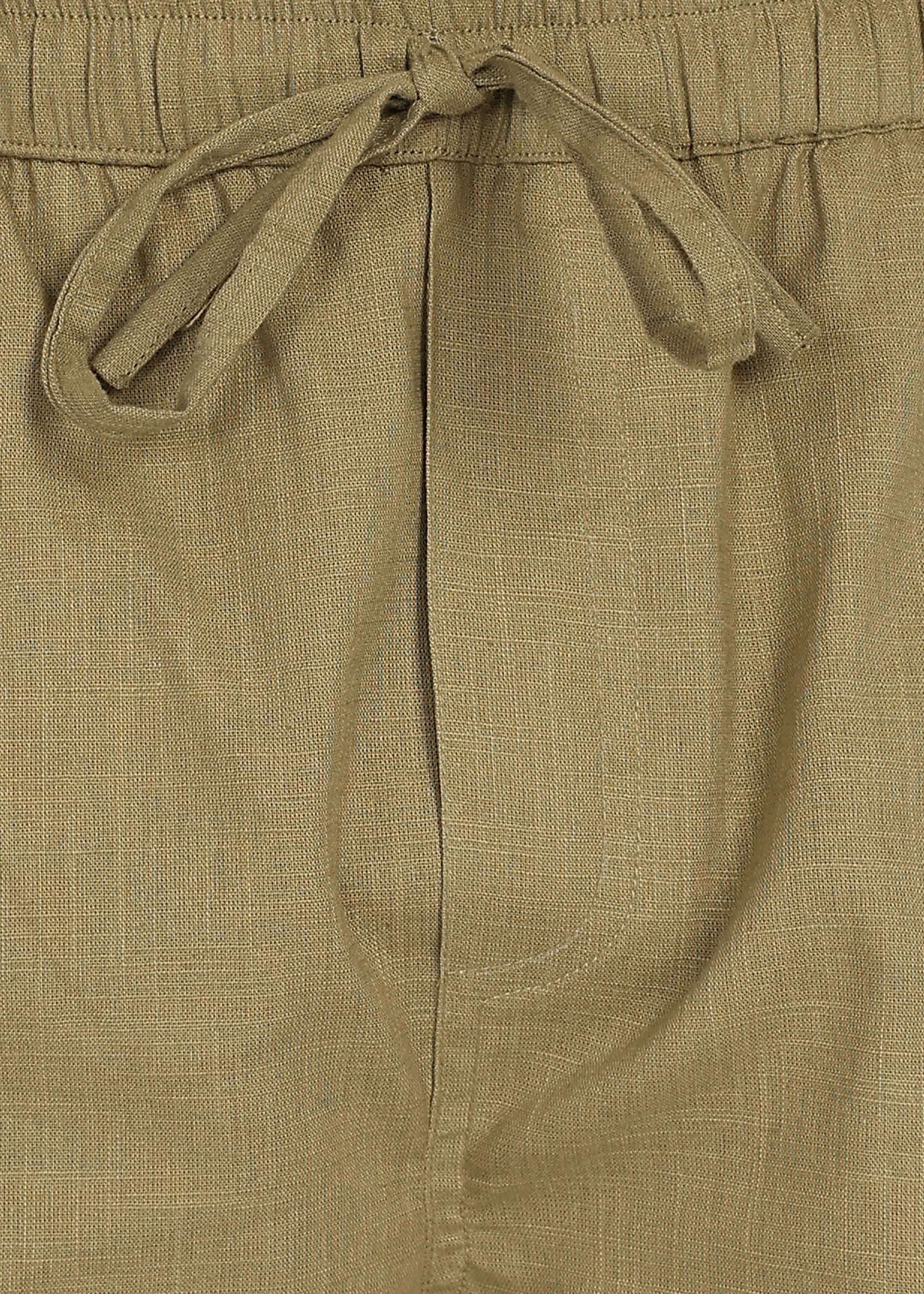 Fabmade Olive Ease Linen Shorts - Distacart